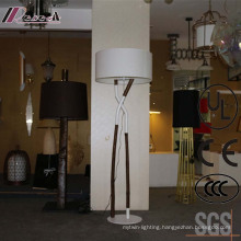 Antique Hotel Decorative Wooden Large Standing Floor Lamp